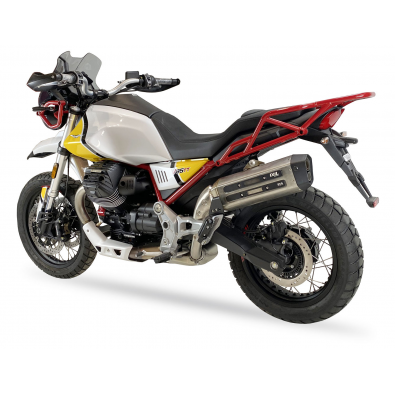 Moto Guzzi V 85 TT Centenario [2022] - MXT Lyddæmper i rustfrit stål - Moto Guzzi V85 TT - EM3037SS