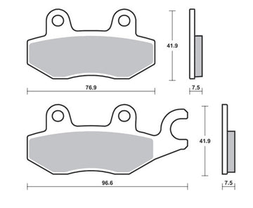 Kawasaki Ninja 400 [TECNIUM] - Professionelle Racing bremseklodser sintret metal - MSR455