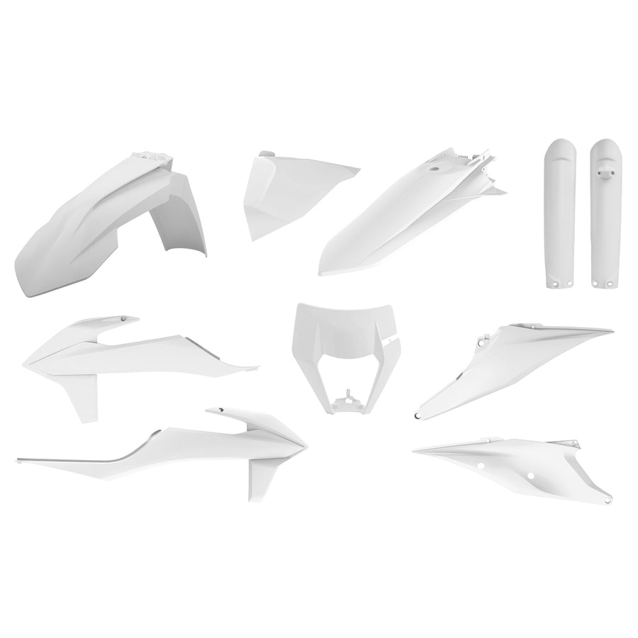 KTM 500 EXC F [2020-2023] - Plastik-Kit Weiss - KTM EXC/EXC-F