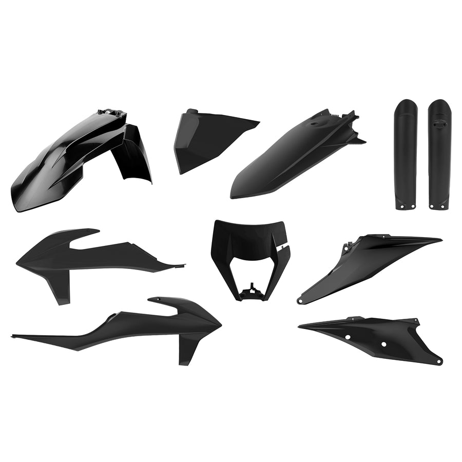 KTM 150 EXC TPI [2020-2023] - Plastik-Kit Schwarz - KTM EXC/EXC-F
