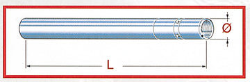 Yamaha FZR 500 (3 HJ) [1989-1993] - Gabelstandrohr - 38 x 664 mm