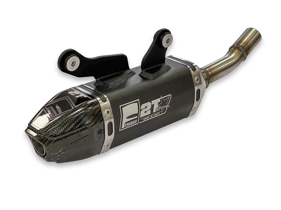 YAMAHA YZ 125 [2024-2027] - Carby Schalldämpfer schwarzes Aluminium/Karbon-Endkappe