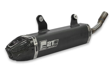 Yamaha YZ 250 (CG 20) [2005] - Carby lyddæmper sort aluminium/carbon endedæksel