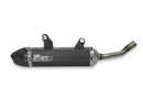 YAMAHA YZ 250 X [2016-2027] - Carby Schalldämpfer schwarzes Aluminium/Karbon-Endkappe