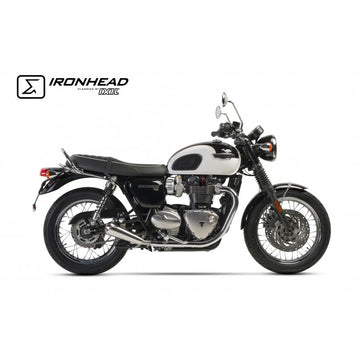 Triumph Bonneville 900 T 100 Black ABS [2018-2020] - Ironhead Schalldämpfer - rechte Seite