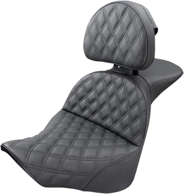 Harley Davidson Flfb [SADDLEMEN] – Explorer-sæde med diamantquiltning
