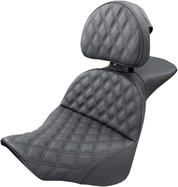 Harley Davidson Flfb [SADDLEMEN] – Explorer-sæde med diamantquiltning