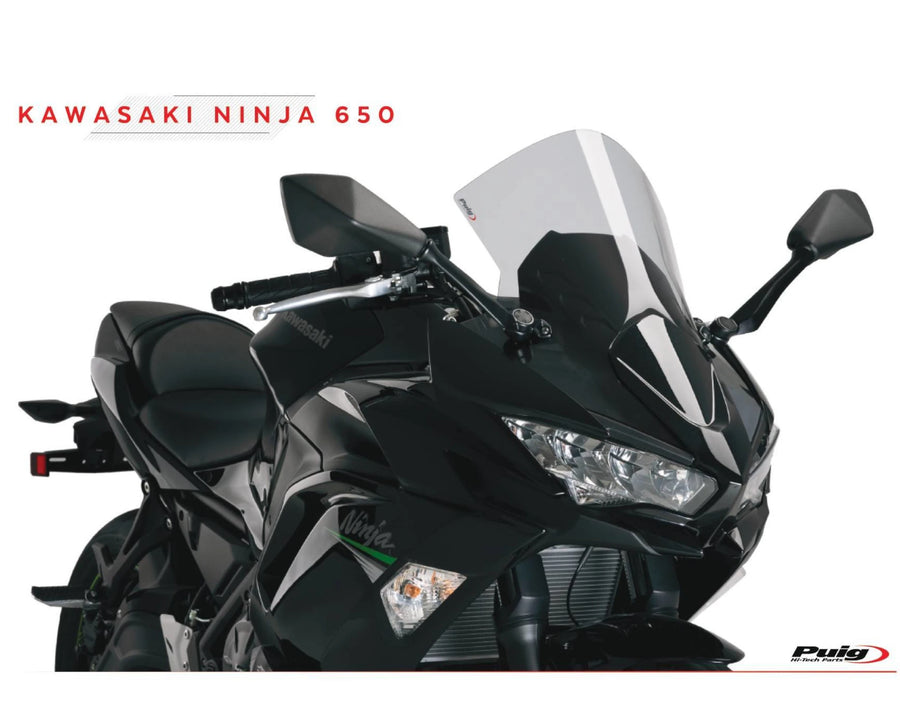KAWASAKI ZX-10RR NINJA PERFORMANCE [2018] – R-Racer skærm – Sort