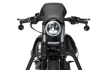 HARLEY DAVIDSON SPORTSTER 883 IRON XL883N [2012] - ALU-Frontplatte | Schwarz | PUIG 1352N