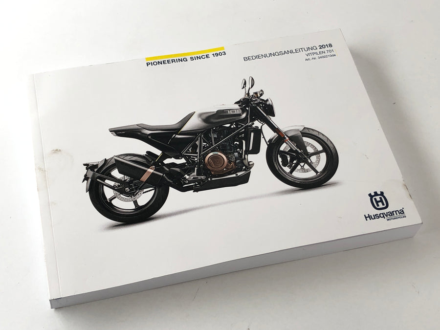 Husqvarna 701 Vitpilen [2018] - Betjeningsvejledning Tysk