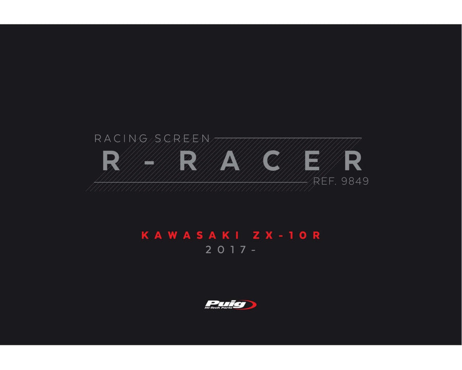 KAWASAKI ZX-10RR NINJA PERFORMANCE [2018] – R-Racer skærm – Sort
