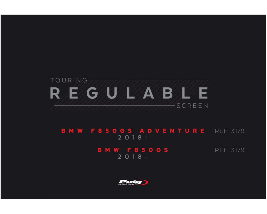 BMW F 750 GS [2024] – Justerbar forrude – Tonet