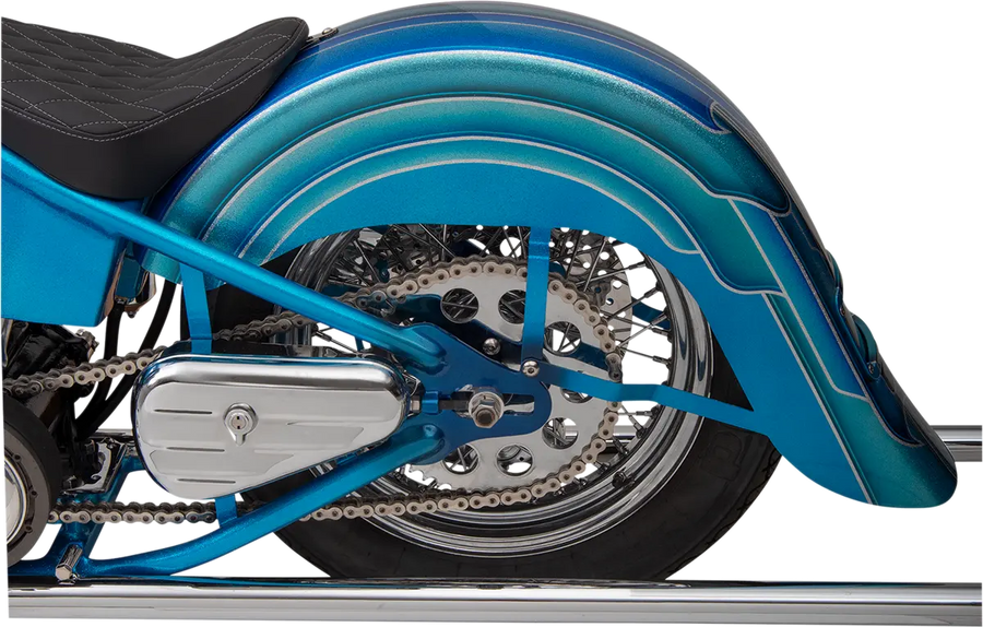harley davidson flstc [KLOCK WERKS] – Builders Series 4" strakt bagskærm