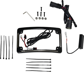 harley davidson fltruse [CUSTOM DYNAMICS] – LED-radius nummerpladeramme