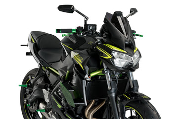 KAWASAKI Z650 [2020] - Downforce Naked Spoiler Wings | Grøn | PUIG 20328V