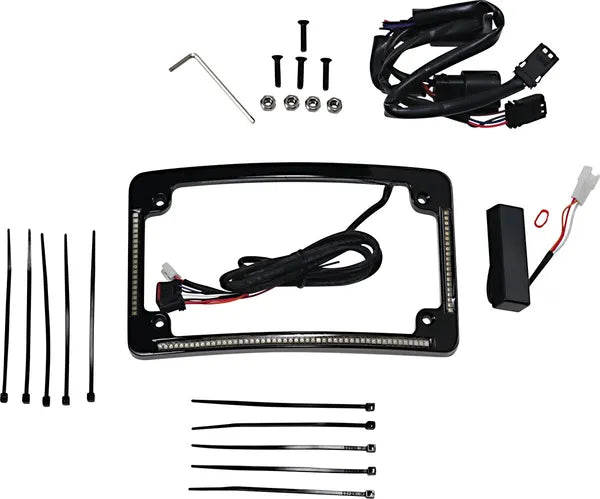 Harley Davidson Flhx [CUSTOM DYNAMICS] – LED Radius nummerpladeramme