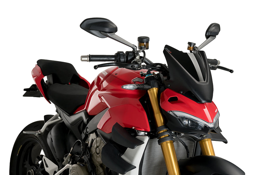 DUCATI STREETFIGHTER V4S [2024] - Ny generation af sportsforrude | Sort | PUIG 20467N