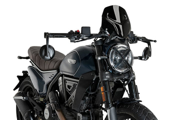 DUCATI SCRAMBLER FULD GAS [2025] - Ny generation af sportsforrude | Sort | PUIG 21580N