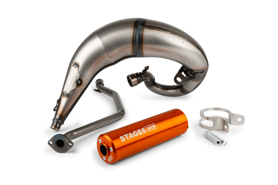 Beta RR SM 50 2T - Auspuff Streetrace High Mount CNC orange