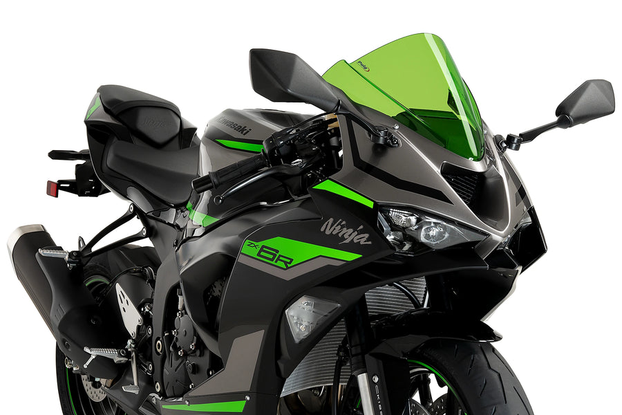 KAWASAKI ZX-6R [2025] - PUIG Z-Racing Screen | Grøn | PUIG 21831V