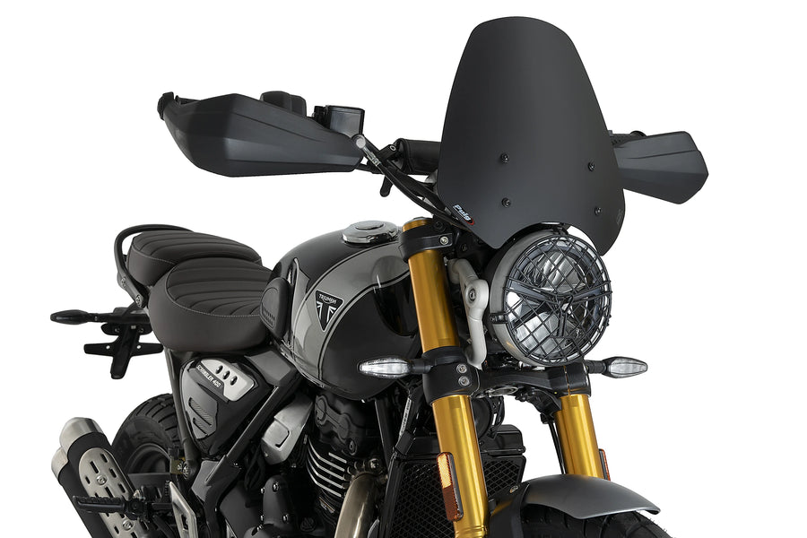 TRIUMPH SPEED 400 [2025] - PUIG Ny generation af sportsforrude | Mat sort | PUIG 21933J