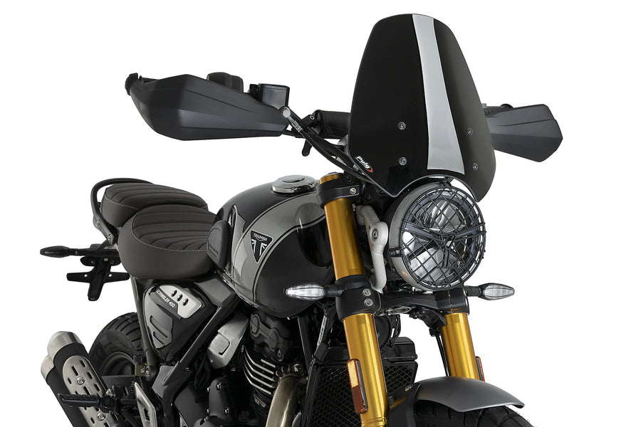 TRIUMPH SPEED 400 [2025] - PUIG Ny generation af sportsforrude | Sort | PUIG 21933N