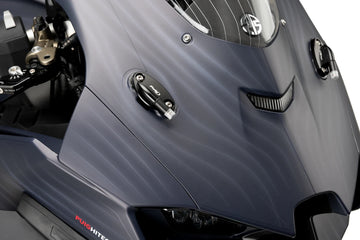 KAWASAKI ZX-10RR [2025] – Bakspejlkapper med faneindikatorsæt – Sort - 0