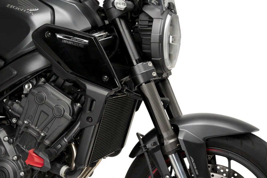 KTM RC 390 [2025] – Klistermærke til gaffelbeskyttelsessæt – Carbon look