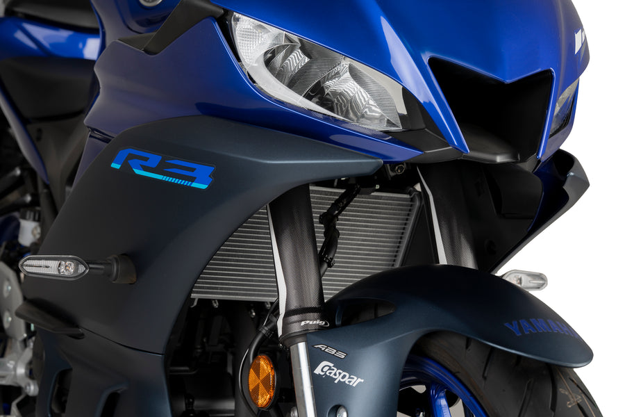 KTM RC 390 [2025] – Klistermærke til gaffelbeskyttelsessæt – Carbon look