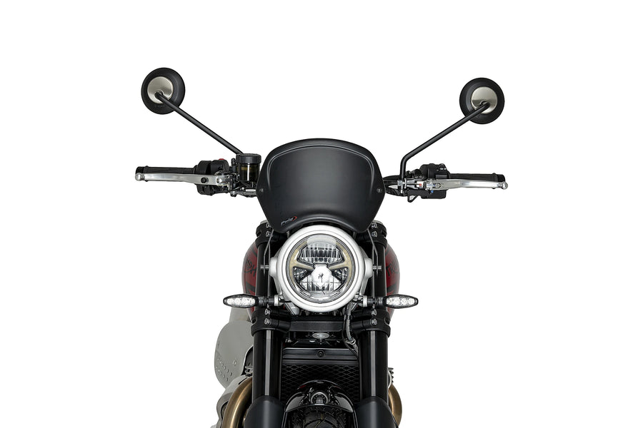 TRIUMPH SCRAMBLER 1200X [2025] - PUIG frontpanel lavet af ABS | Mat sort | PUIG 22223J