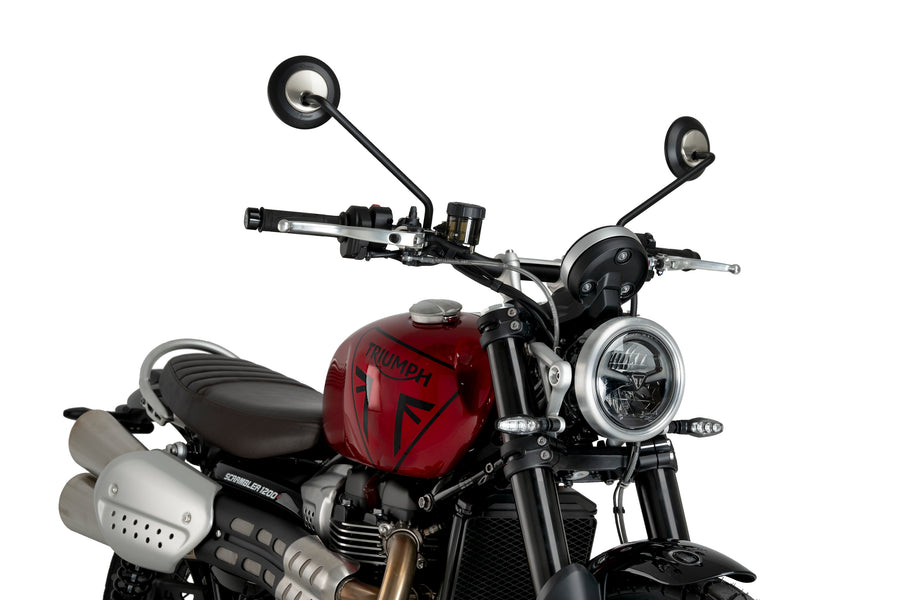TRIUMPH SCRAMBLER 1200X [2025] – ALU frontplade – sølv