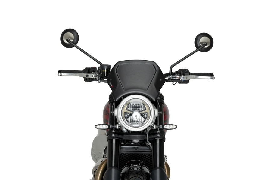 TRIUMPH SCRAMBLER 1200X [2025] – ALU frontplade – sort