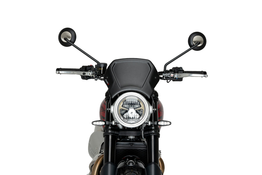 TRIUMPH SCRAMBLER 1200X [2025] – ALU frontplade – sølv