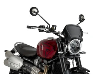 TRIUMPH SCRAMBLER 1200X [2025] – Frontpanel ABS – Mat sort - 0