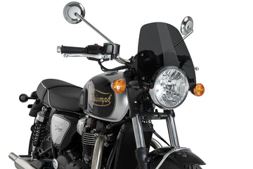 TRIUMPH BONNEVILLE T 120 BLACK [2025] - PUIG Ny generation af sportsforrude | Stærkt tonet | PUIG 22453F