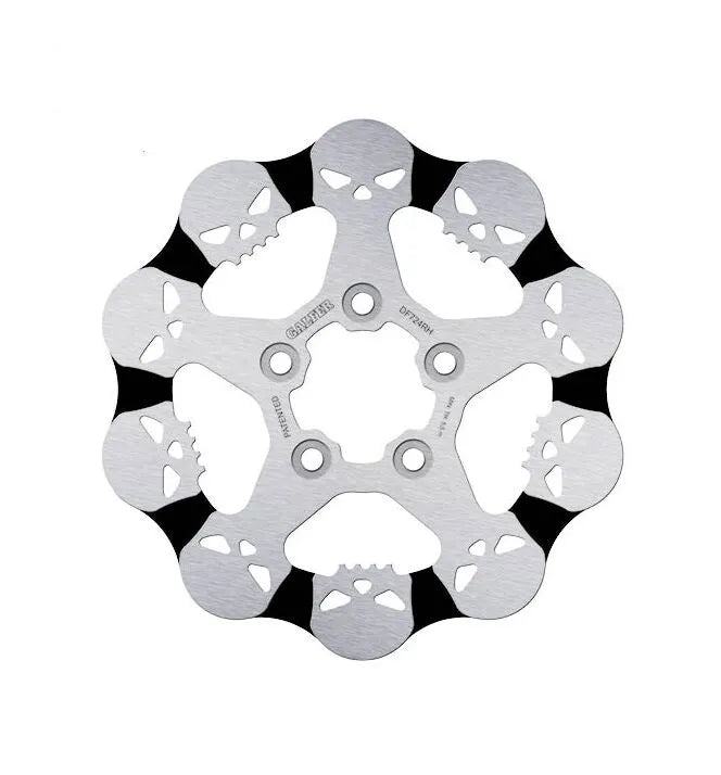 Harley-Davidson Xl 883 R Roadster [2009-2010, 2013] - Fester Bremsscheibe Skull – Bild 1