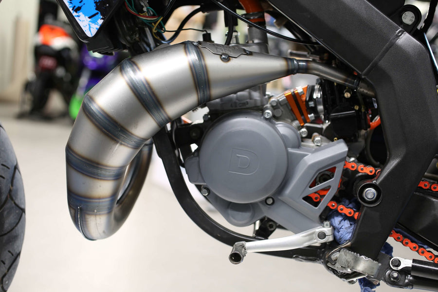 Aprilia RX Enduro 50 2T D50B0 [2007–] - Udstødning 70cc orange sort