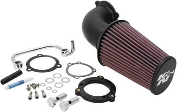 Harley Davidson Sportster 883 Iron XL 883 N [K & N] - Aircharger®-indtagssystem med dornbøjet aluminiumsindtagsrørsæt
