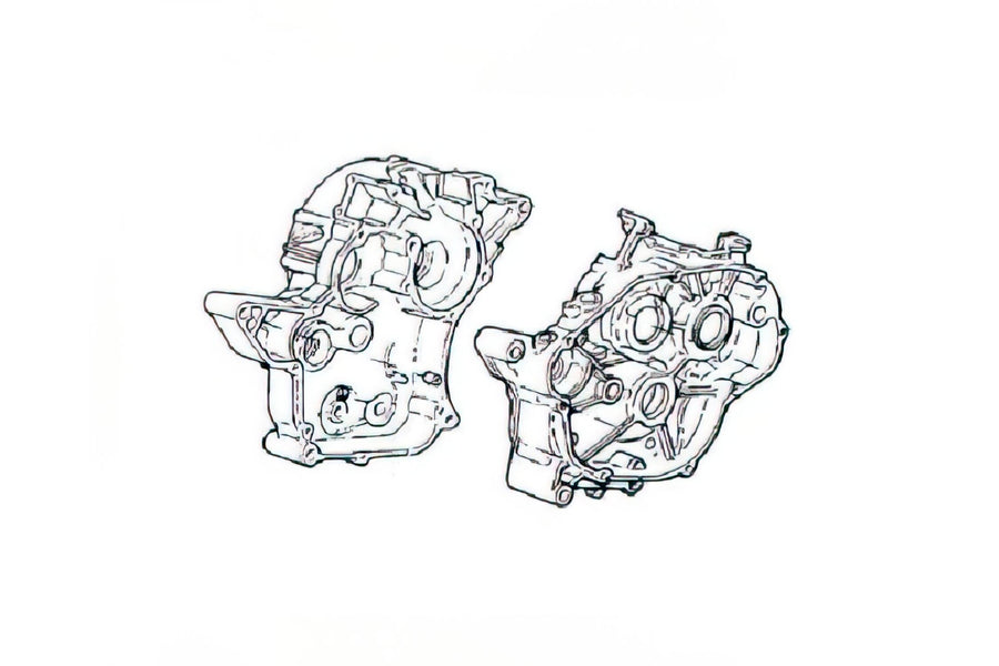 Beta RR SM 50 2T - Motorgehäuse original Ersatzteil