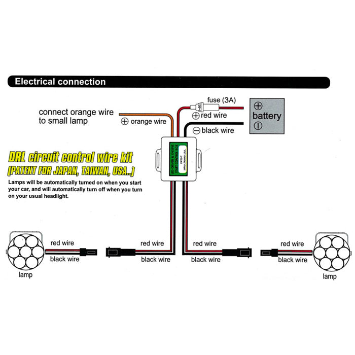 LED-Tagfahrlichtset mit "7 Led's"