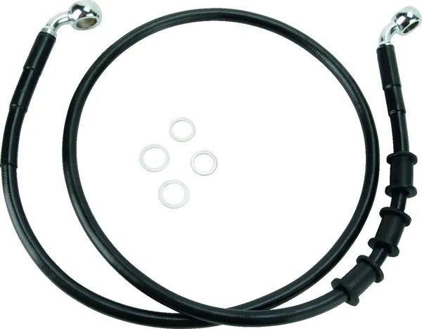 Harley Davidson FLS [DRAG SPECIALTIES] - Sort Vinyl Extended Brake Line Kit