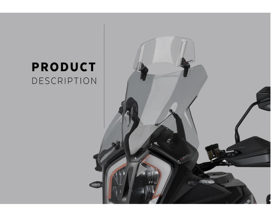 KTM 890 SMT [2025] – Spoilerskive 2.0 fastgjort med skruer – Gennemsigtig