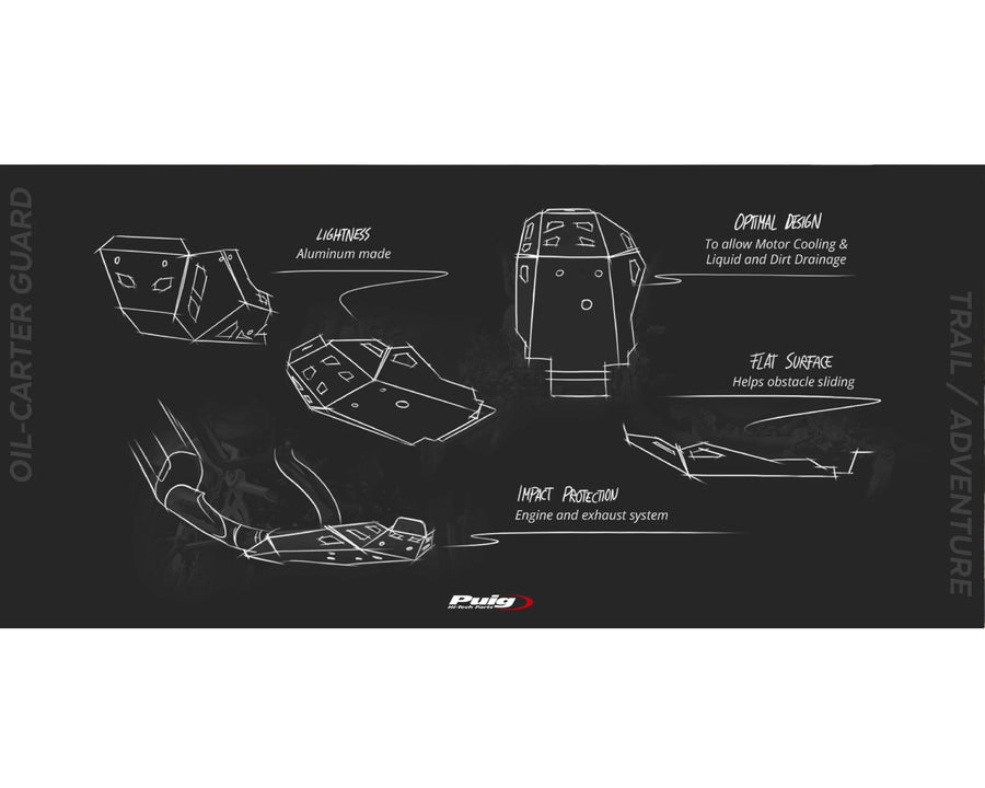 KAWASAKI KLR 650 [2025] – Motorværn – Sort