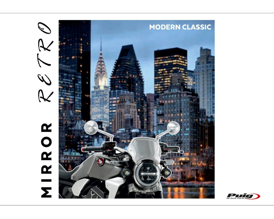 KTM 890 DUKE R [2025] – Retro bakspejl – Anodiseret aluminium