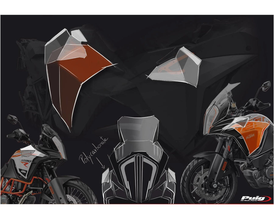 KTM 1290 SUPER ADVENTURE T [2023] – Øvre deflektor – Gennemsigtig
