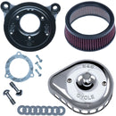 Harley-Davidson FLSTFB 1690 Fat Boy Special [2016-2017] - Mini Teardrop Stealth Luftfilter-Kit – Oberfläche: Silber – Bild 1