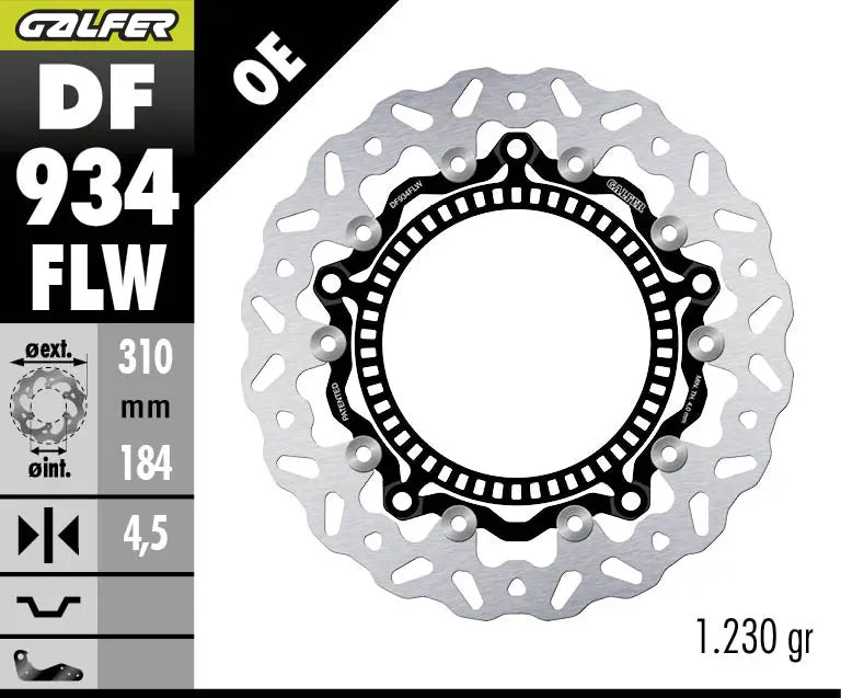 Triumph Tiger Sport 660 ABS [2022-2026] - Schwimmende Wave-Bremsscheibe – Bild 1