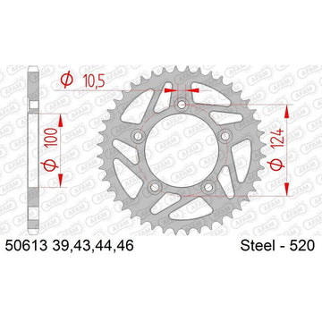 Ducati 698 Hypermotard Mono RVE [2024-2026] - Kettenkit 520XHR2 15/42-110 - Standard Kettenrad
