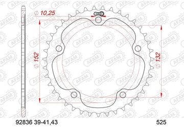 MV Agusta Turismo Veloce 800 RC SCS [2021-2025] - Kettenkit 525XHR3 16/39-114 - Standard Kettenrad