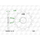CF Moto 675 NK [2025-2026] - Kettensatz 520 XMR3 - 15/48-114 - Kettenrad Stahl Standard